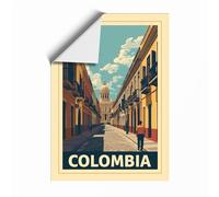 Postcard from Colonial Colombia Vintage Unframed Wall Art Print A4 (29.7×21cm), Wall Decor for Living Room, Bedroom, Office & Home, Art Gift
