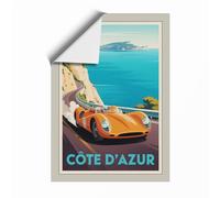 Postcard from Côte d'Azur Vintage Unframed Wall Art Print A4 (29.7×21cm), Wall Decor for Living Room, Bedroom, Office & Home, Art Gift