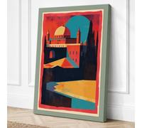 Postcard from Desert Lands Canvas Wall Art Print 18x12 Inch (46 x 30 cm)