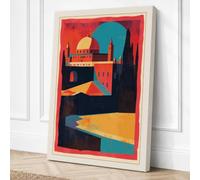 Postcard from Desert Lands Canvas Wall Art Print 30x20 Inch (76 x 51 cm)