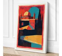 Postcard from Desert Lands Canvas Wall Art Print 36x24 Inch (91 x 61 cm)