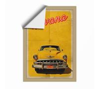 Postcard from Havana Retro Unframed Wall Art Print A2 (59.4×42cm), Wall Decor for Living Room, Bedroom, Office & Home, Art Gift