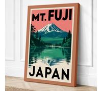 Postcard from Japan Vintage Canvas Wall Art Print 30x20 Inch