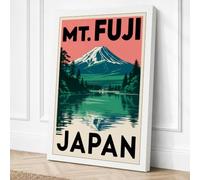 Postcard from Japan Vintage Canvas Wall Art Print 36x24 Inch