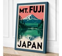 Postcard from Japan Vintage Canvas Wall Art Print 36x24 Inch