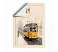 Postcard from Lisbon Vintage Unframed Wall Art Print A2 (59.4×42cm), Wall Decor for Living Room, Bedroom, Office & Home, Art Gift