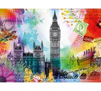 Ravensburger 12000309 - London Postcard - 500 pieces jigsaw puzzle - Puzzle for adults and kids age 12 years up, jigsaw London