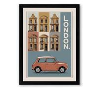 Postcard from London Vintage Framed Wall Art Print A3 (42×29.7cm) Black, Wall Decor for Living Room, Bedroom, Office & Home, Ready to Hang, Art Gift