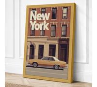 Postcard from New York Canvas Wall Art Print 30x20 Inch