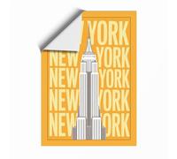 Postcard from New York Retro Unframed Wall Art Print A3 (42×29.7cm), Wall Decor for Living Room, Bedroom, Office & Home, Art Gift