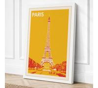 Postcard from Paris Art Deco Canvas Wall Art Print 30x20 Inch (76 x 51 cm)