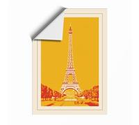 Postcard from Paris Art Deco Unframed Wall Art Print A2 (59.4×42cm), Wall Decor for Living Room, Bedroom, Office & Home, Art Gift