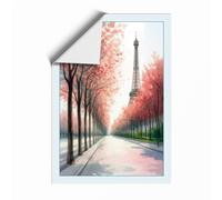 Postcard from Paris Romantic Unframed Wall Art Print A4 (29.7×21cm), Wall Decor for Living Room, Bedroom, Office & Home, Art Gift