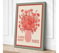 Postcard from Paris Vintage Canvas Wall Art Print 30x20 Inch