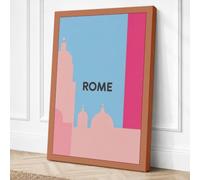 Postcard from Rome Canvas Wall Art Print 36x24 Inch