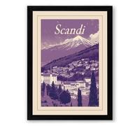 Postcard from Scandi Vintage Framed Wall Art Print A2 (59.4×42cm) Black, Wall Decor for Living Room, Bedroom, Office & Home, Ready to Hang, Art Gift