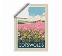 Postcard from the Cotswolds Vintage Unframed Wall Art Print A3 (42×29.7cm), Wall Decor for Living Room, Bedroom, Office & Home, Art Gift