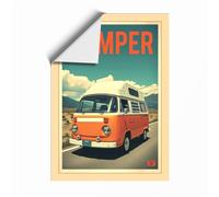 Postcard from the Open Road Vintage Unframed Wall Art Print A2 (59.4×42cm), Wall Decor for Living Room, Bedroom, Office & Home, Art Gift