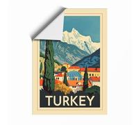 Postcard from Turkey Vintage Unframed Wall Art Print A4 (29.7×21cm), Wall Decor for Living Room, Bedroom, Office & Home, Art Gift