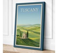 Postcard from Tuscany Vintage Canvas Wall Art Print 30x20 Inch (76 x 51 cm)