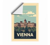 Postcard from Vienna Vintage Unframed Wall Art Print A2 (59.4×42cm), Wall Decor for Living Room, Bedroom, Office & Home, Art Gift