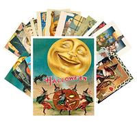 Postcard Pack 24pcs Halloween Pinup Witch Vintage Greeting Cards Reprint