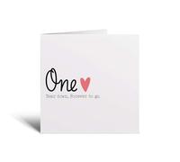 Postcard Prints - 1 Year Anniversary Card For Wife 1st Wedding Anniversary Card For Husband Anniversary Card For Wife Wedding Anniversary Card One Year