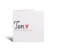 Postcard Prints - 10 Year Anniversary Card For Wife 10th Wedding Anniversary Card For Husband Anniversary Card For Wife Wedding Anniversary Card Ten Years