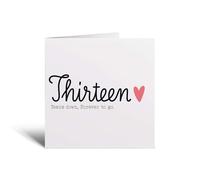 Postcard Prints - 13 Year Anniversary Card For Wife 13th Wedding Anniversary Card For Husband Anniversary Card For Wedding Anniversary Card Thirteen Years