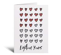 Postcard Prints - 18th Wedding Anniversary Card For Wife Anniversary Card for Husband or Boyfriend Anniversary Card Girlfriend Anniversary Eighteen Year