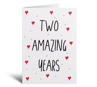 Postcard Prints - 2 Year Anniversary Card For Wife or Husband for 2nd For Boyfriend or Girlfriend Second Wedding Anniversary