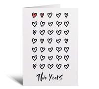 Postcard Prints - 2nd Wedding Anniversary Card For Wife for Husband or Boyfriend For Girlfriend Second Anniversary Two Year