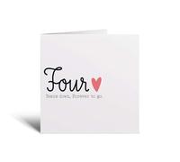 Postcard Prints - 4 Year Anniversary Card For Wife 4th Wedding For Husband For Wife Wedding Four Years