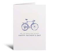Postcard Prints - Father's Day Card For Dad Bicycle Illustration Simple Father's Day Card You Wheelie Are The Best Dad Father's Day Card