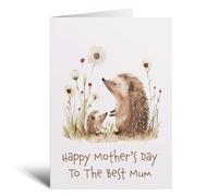 Postcard Prints - Mother's Day Card For Mum Cute Hedgehogs Mother's Day Mothers Day card Mothering Sunday Happy Mother's Day Card For Mom Mommy Mum Mummy