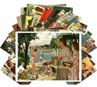 Postcard Set 24pcs American Life Fifties Vintage Beer Belongs Ads by Douglass Crockwell
