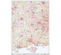 Postcode Sector Map - (S3) - Central Southern England - Wall Map-Plastic Coated