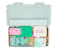 POSTED! Best Mum Ever Letterbox Gift For Her Birthday Mother's Day Surprise - Gift Box - By LK - Floral Socks, Trinket Tray, Heart Bracelet, Chocolate