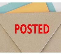 Posted Self Inking Rubber Stamp Custom Colop Office Stationary P20 Mini Stamper