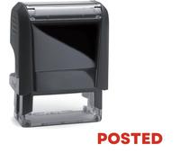 Posted Stamp - Self Inking Office Stamper - Red Ink - 24 x 7mm