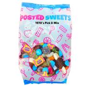 Posted Sweets 700g 1970s RETRO BAG OF PICK & MIX SWEETS - Large Classic Retro Soft & Chewy Candy Selection Pick n Mix - Gift Bag - Perfect Movie Night Hamper, Treats for Kids, Adults, Birthday Gifts