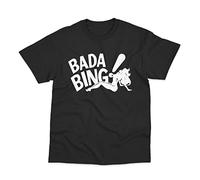Postees Bada Bing Strip Club Inspired by The Sopranos Black T-Shirt (XL)