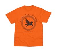 Postees Camp Half Blood Inspired by Percy Jackson Printed Adult and Child T-Shirt 12-13 Years Orange