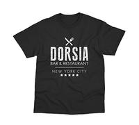Postees Dorsia Bar & Restaurant Inspired by American Psycho T-Shirt (S) Black