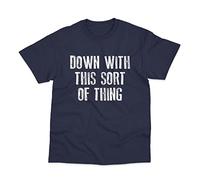 Postees Down with This Sort of Thing Inspired by Father Ted T-Shirt (S) Navy