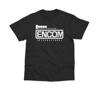 Postees ENCOM International Inspired by Tron Flynns Retro Arcade T-Shirt Black XXL