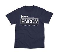 Postees ENCOM International Inspired by Tron Flynns Retro Arcade T-Shirt Navy XXL