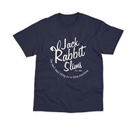 Postees Jack Rabbit Slims Inspired by Pulp Fiction T-Shirt (M) Navy