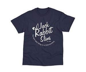 Postees Jack Rabbit Slims Inspired by Pulp Fiction T-Shirt (XL) Navy