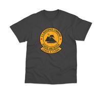 Postees Lewis and Clark Search and Rescue Ship Logo Inspired by Event Horizon Printed T-Shirt Large Grey